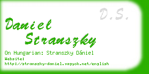 daniel stranszky business card